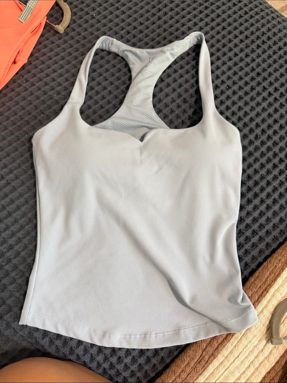 Light blue Racerback Sports Bra Tank Top